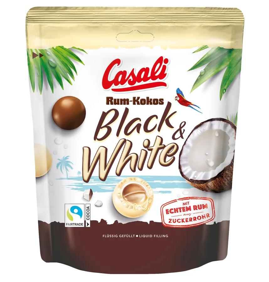 Casali Rum-Kokos Black & White Verpackung